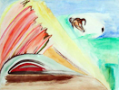ROSALIE DREAMING, Pastel, 53x48cm (21x19in)