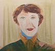 JANE WEST, Oil on Canvas, 53x53cm (21x21in)