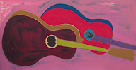 MY GUITARS, Oil on Board, 91x61cm (36x24in)