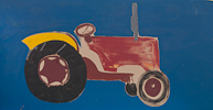 TRACTOR, Oil on Board, 91x61cm (36x24in)