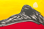 SUNBATHING AT EASTNOR, Acrylic, 137x76cm (54x30in)