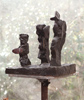 MAQUETTE FOR FAMILY GROUP, Bronze, 30x23x38cm (12x9x15in)