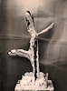 ON GUARD, Painted bronze, 66cm (26in)
