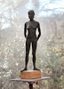 ISRAELI GIRL, Bronze on marble, 58cm (23in)