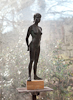 ISRAELI GIRL, Bronze on marble, 58cm (23in)