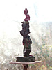 HAND STAND, Painted bronze, 66cm (26in)