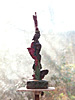 HAND STAND, Painted bronze, 66cm (26in)